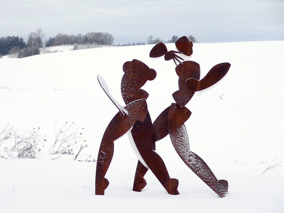 Bewegung, Stahl, H 211cm